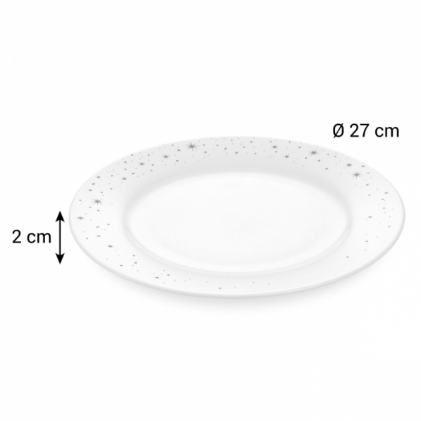 TESCOMA Gracie Stella 27 cm - talerz obiadowy płytki porcelanowy