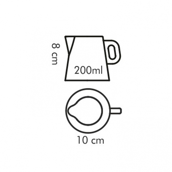 TESCOMA Gustito Porcelain 200 ml biały - mlecznik / dzbanek do mleka porcelanowy