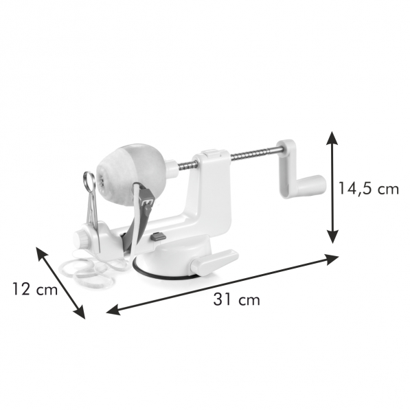 TESCOMA Handy biała - obieraczka / obierak do jabłek plastikowy 