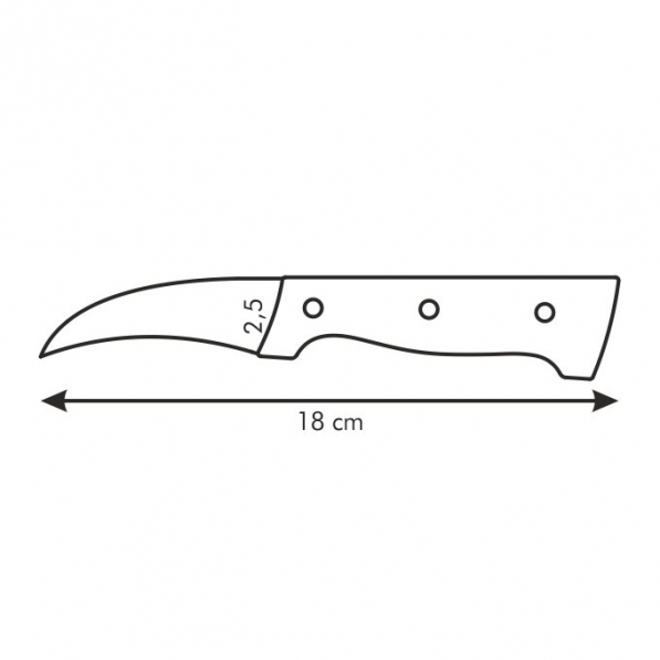 TESCOMA Home Profi 7 cm - nóż do obierania warzyw i owoców ze stali nierdzewnej