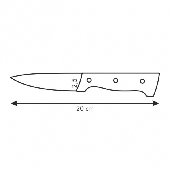 TESCOMA Home Profi 9 cm - nóż do warzyw i owoców ze stali nierdzewnej