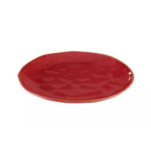 TESCOMA Living 21 cm czerwony - talerz deserowy porcelanowy