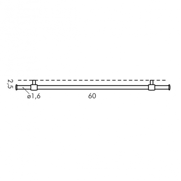 TESCOMA Monti 60 cm - reling / wieszak kuchenny metalowy