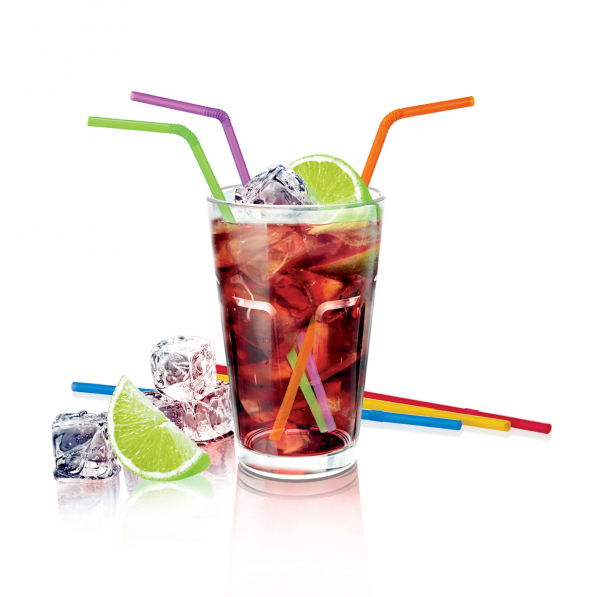 TESCOMA My Drink Color 40 szt. wielokolorowe - słomki do napojów i drinków plastikowe