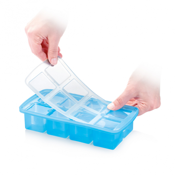 TESCOMA My Drink Kostki XXL niebieska - foremka do lodu plastikowa z pokrywką