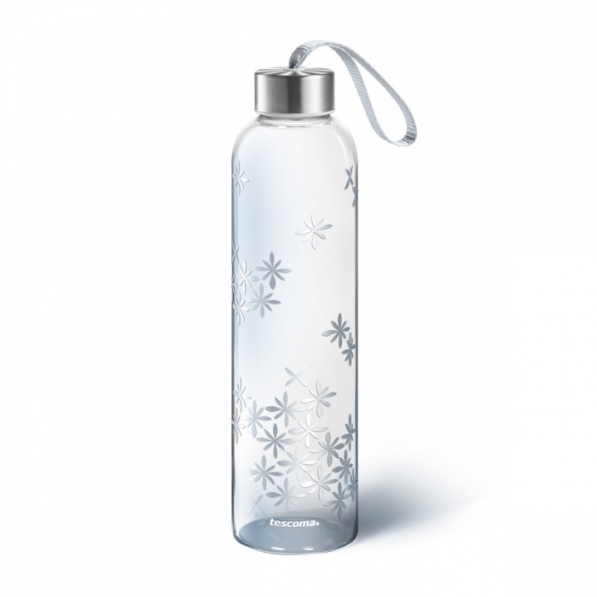 TESCOMA MyDrink 0,7 l - butelka na wodę i napoje szklana z pokrowcem