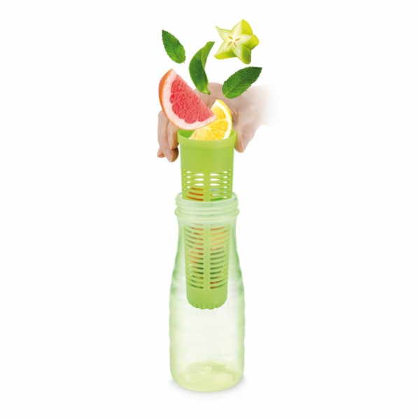 TESCOMA MyDrink 0,7 l zielona - butelka na wodę i napoje plastikowa z wkładem na owoce i lód