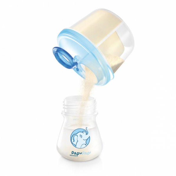 TESCOMA Papu Papi 0,3 l niebieski - pojemnik na mleko w proszku plastikowy