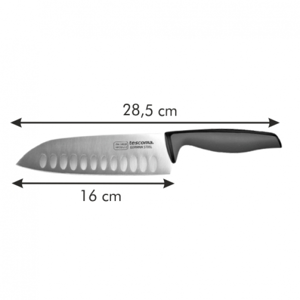 TESCOMA Precioso 16 cm - nóż Santoku ze stali nierdzewnej