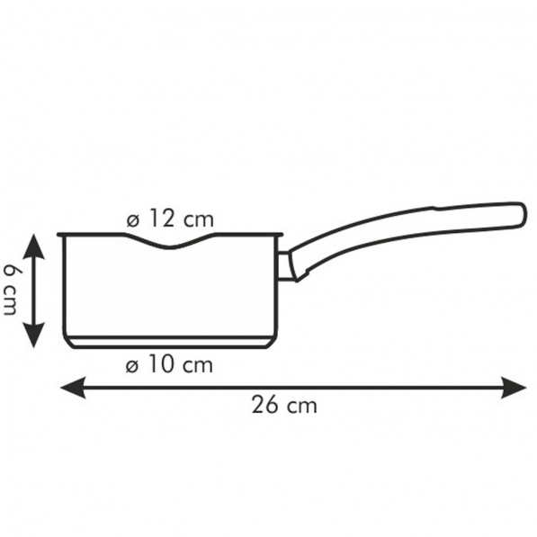 TESCOMA Presto 0,5 l - rondel ze stali nierdzewnej dwoma dziobkami