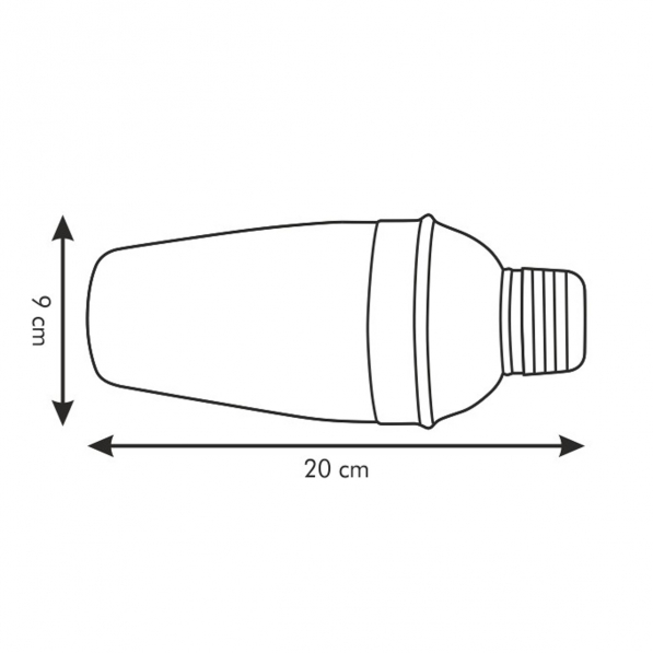 TESCOMA Presto 0,5 l - shaker barmański do drinków i koktajli ze stali nierdzewnej