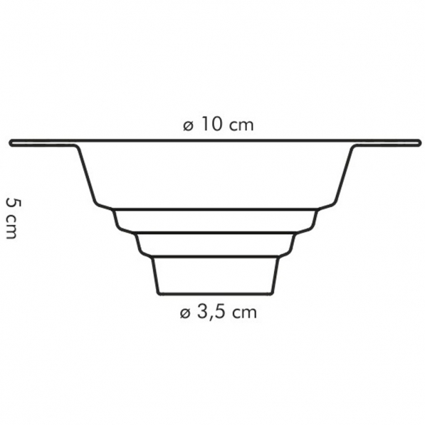 TESCOMA Presto 10 cm biały - lejek kuchenny plastikowy do słoików