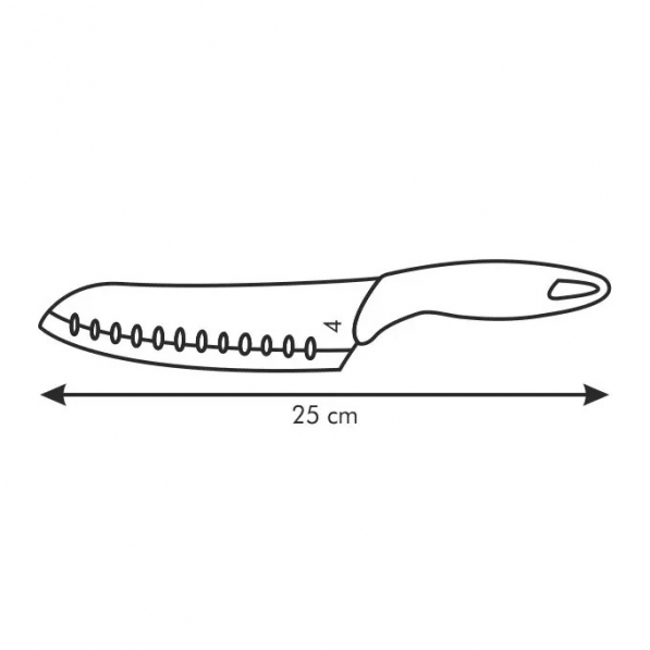 TESCOMA Presto 15 cm - nóż Santoku ze stali nierdzewnej