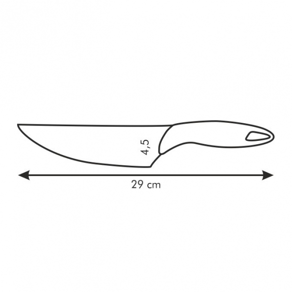 TESCOMA Presto 17 cm granatowy - nóż szefa kuchni ze stali nierdzewnej