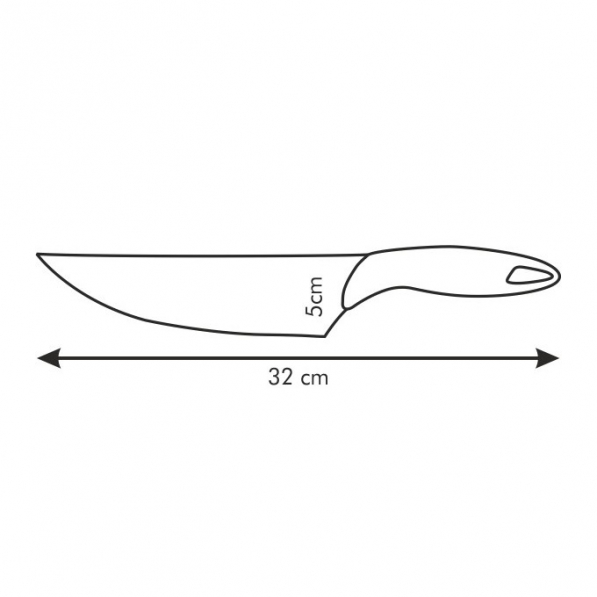 TESCOMA Presto 20 cm granatowy - nóż szefa kuchni ze stali nierdzewnej