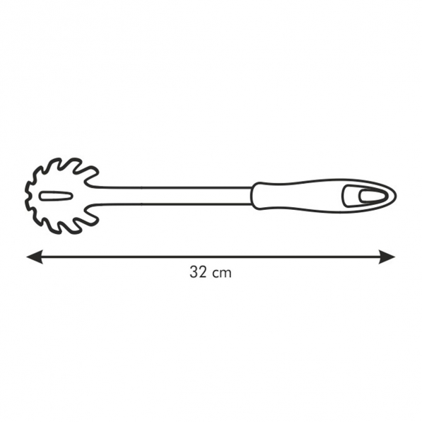 TESCOMA Presto 32 cm biała - łyżka do makaronu ze stali nierdzewnej