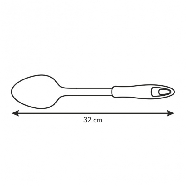 TESCOMA Presto 32 cm biała - łyżka kuchenna ze stali nierdzewnej