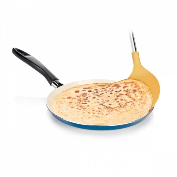 TESCOMA Presto 36 cm żółta - łopatka kuchenna do omletów i naleśników nylonowa