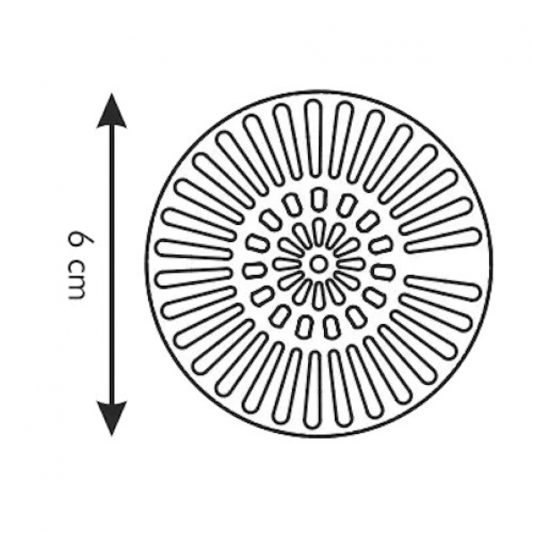TESCOMA Presto 6 cm szare - sitko do zlewu plastikowe
