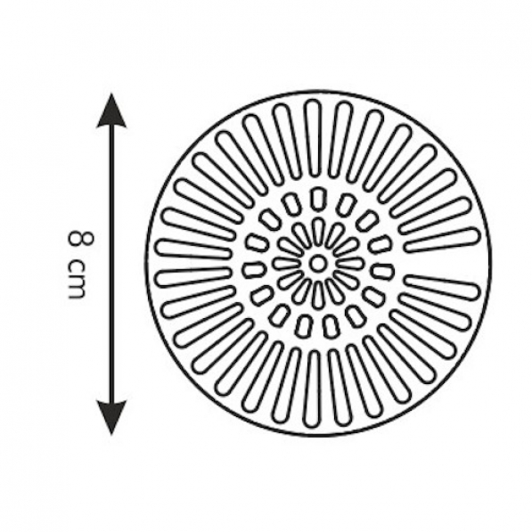 TESCOMA Presto 8 cm szare - sitko do zlewu plastikowe
