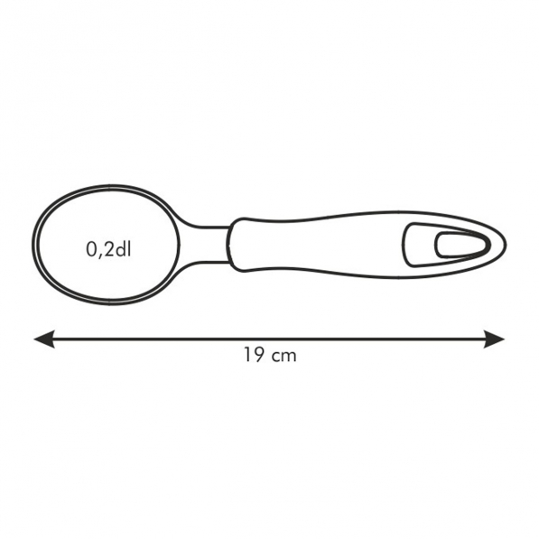 TESCOMA Presto Easy 19 cm - gałkownica / łyżka do lodów ze stali nierdzewnej