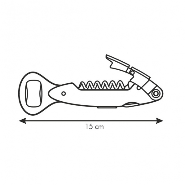 TESCOMA Presto Wino - korkociąg / otwieracz do wina wielofunkcyjny ze stali nierdzewnej