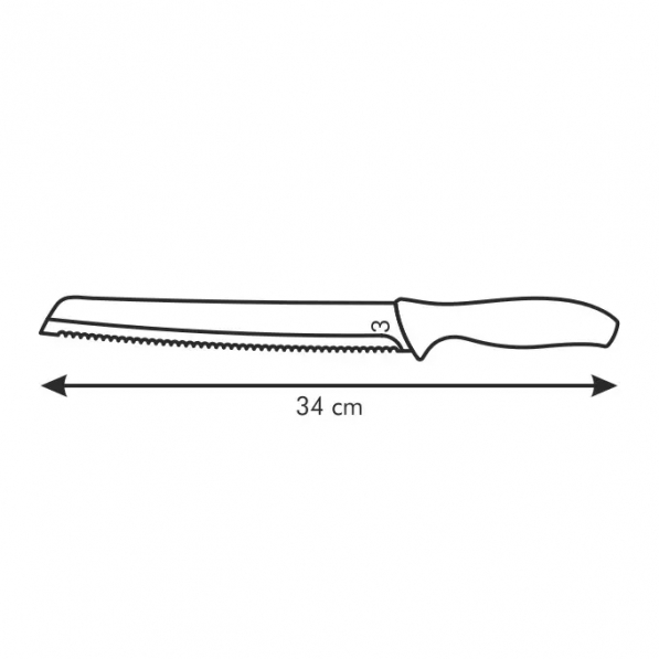 TESCOMA Sonic 20 cm - nóż do krojenia chleba i pieczywa ze stali nierdzewnej