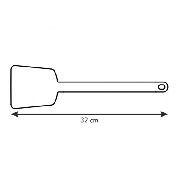 TESCOMA Space Line Slim 32 cm czarna - łopatka kuchenna nylonowa