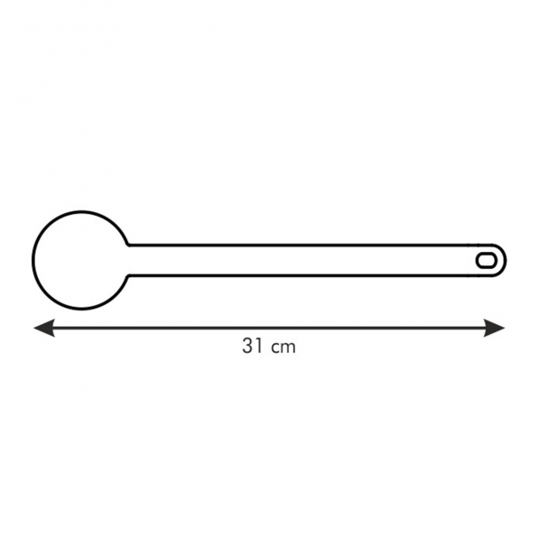 TESCOMA Space Tone 31,5 cm żółta - łyżka kuchenna nylonowa