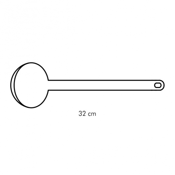 TESCOMA Space Tone 31 cm żółta - chochla / łyżka wazowa nylonowa