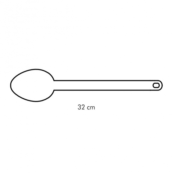 TESCOMA Space Tone 32 cm żółta - łyżka kuchenna nylonowa