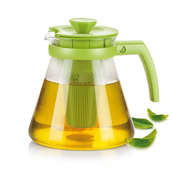 TESCOMA Teo Tone 1,25 l zielony - dzbanek do herbaty szklany z zaparzaczem