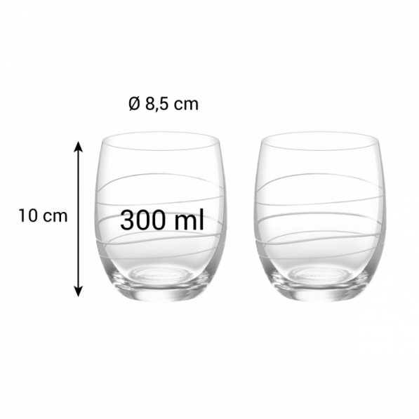 TESCOMA Uno Vino Vista 300 ml 2 szt. - szklanki do napojów i drinków szklane