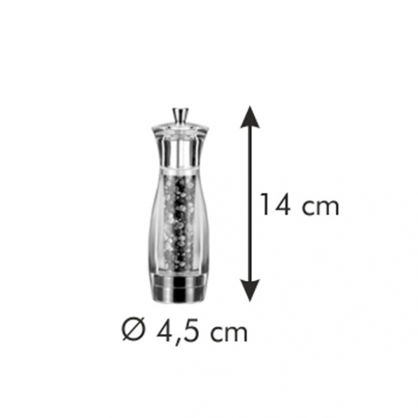 TESCOMA Virgo 14 cm - młynek do pieprzu plastikowy ręczny