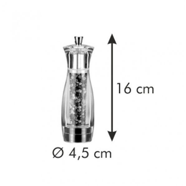 TESCOMA Virgo 16 cm - młynek do pieprzu plastikowy ręczny