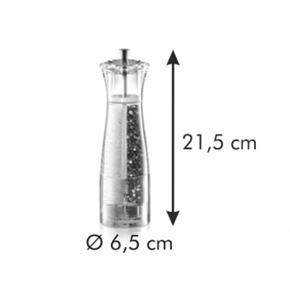 TESCOMA Virgo 22 cm - młynek do pieprzu i soli plastikowy ręczny