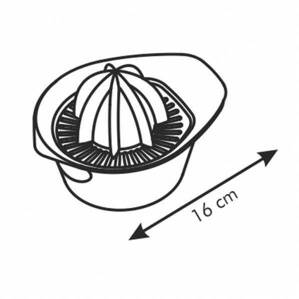 TESCOMA Vitamino żółta - wyciskarka do cytrusów plastikowa