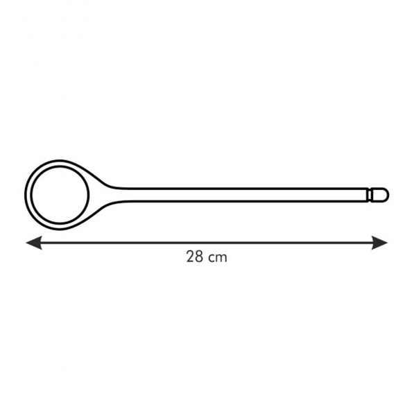 TESCOMA Woody okrągła 28 cm - łyżka kuchenna drewniana