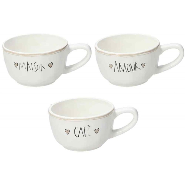 TOGNANA Amour 520 ml - kubek do cappuccino kamionkowy