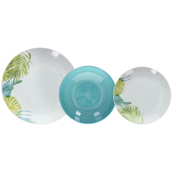 TOGNANA Bali 18 el. - komplet talerzy porcelanowych na 6 osób