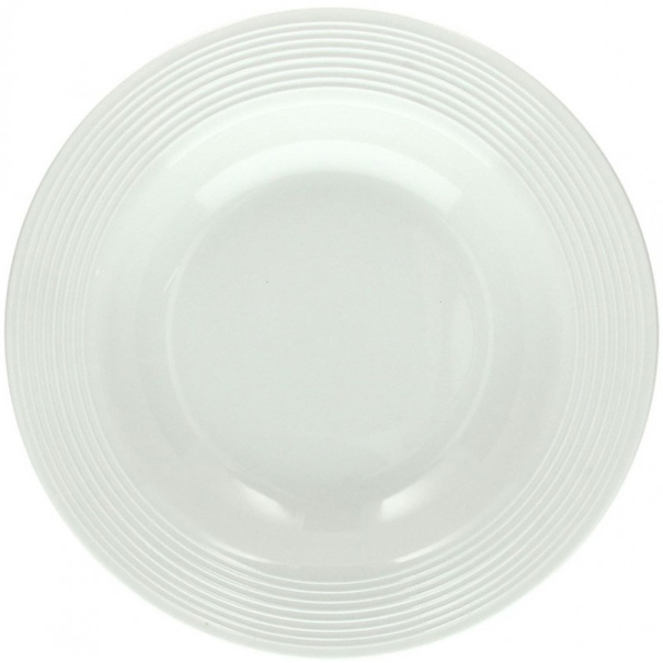 TOGNANA Every Day Circles 25 cm - talerz obiadowy głęboki porcelanowy