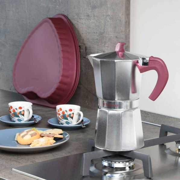 TOGNANA Extra Style na 12 filiżanek espresso (12 tz) - kawiarka aluminiowa ciśnieniowa