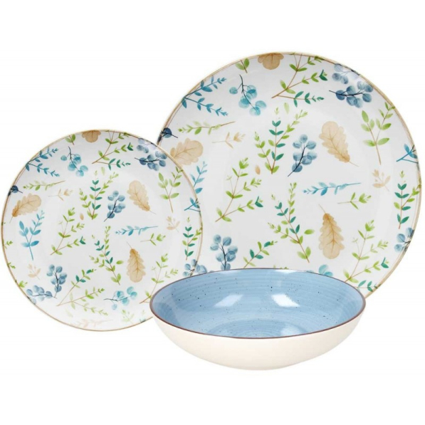 TOGNANA Gaia 18 el. - komplet talerzy porcelanowych na 6 osób