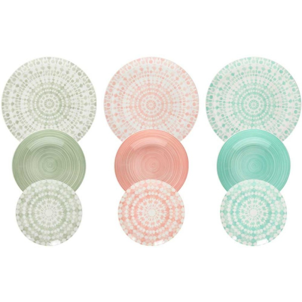TOGNANA Gipsy Soft 18 el. - komplet talerzy porcelanowych na 6 osób