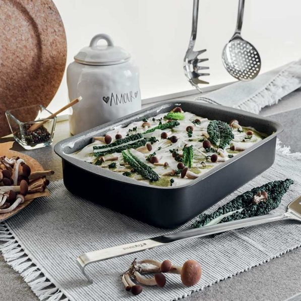 TOGNANA Italika Premium 35 x 25 cm - naczynie żaroodporne do zapiekania aluminiowe