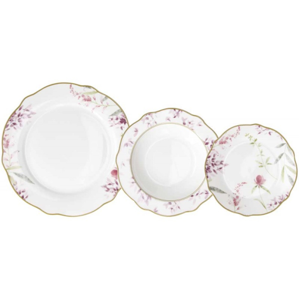 TOGNANA Mirabel 18 el. - komplet talerzy porcelanowych na 6 osób