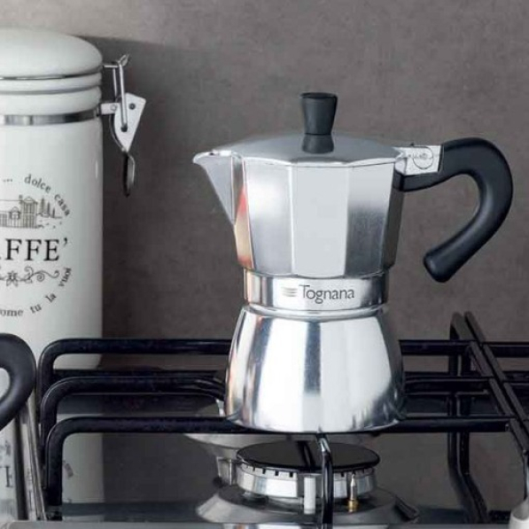 TOGNANA Mirror na 6 filiżanek espresso (6 tz) - kawiarka aluminiowa ciśnieniowa
