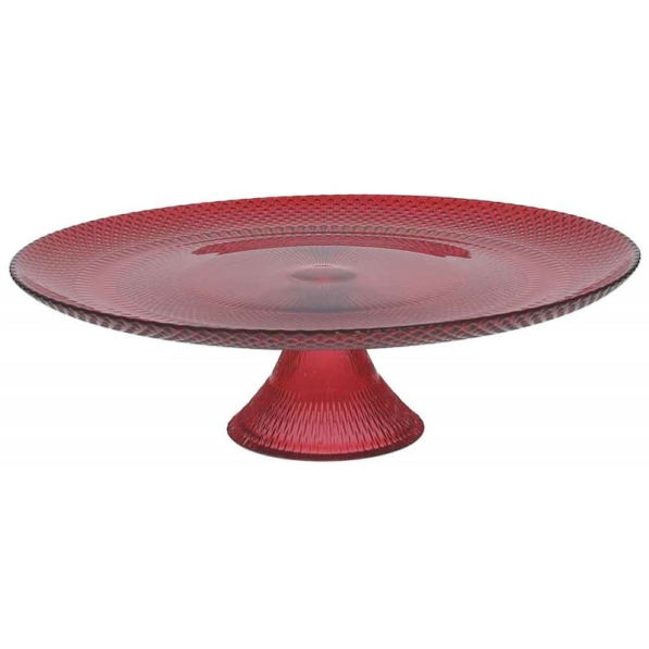 TOGNANA Passion Natale 28 cm - patera stała na ciasto szklana