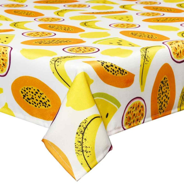 TOGNANA Pinacolada Papaya 140 x 240 cm - obrus na stół plamoodporny poliestrowy