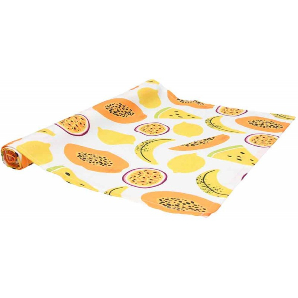 TOGNANA Pinacolada Papaya 40 x 140 cm - bieżnik na stół plamoodporny poliestrowy